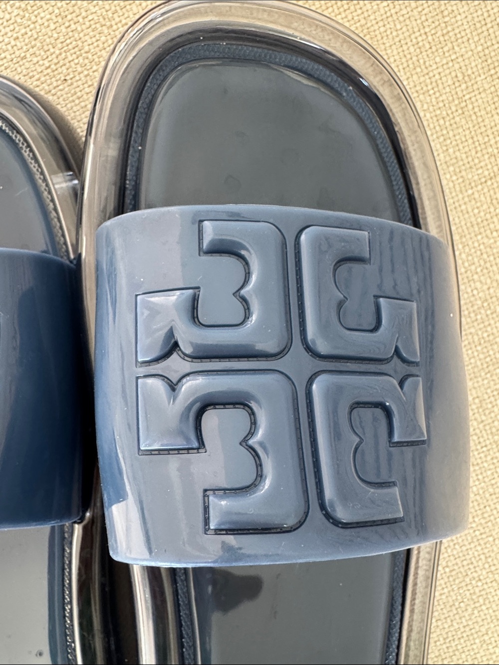 Tory Burch Deep Bubble Jelly Slide Sandals blue woman’s size 9 shoes waterproof - Picture 8 of 10